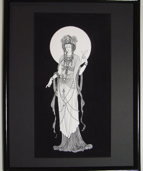 幸福の花飾り/SilkScreen　　神谷礼