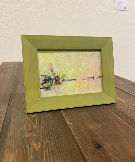 色鉛筆　抽象原画　『春』加藤あみな