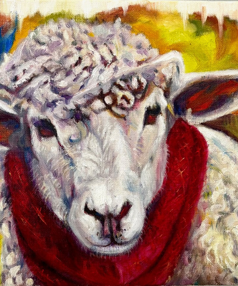 アヤメ　油彩画　F4 9c9c5fc55a9aca8dc09f29ba32a56e