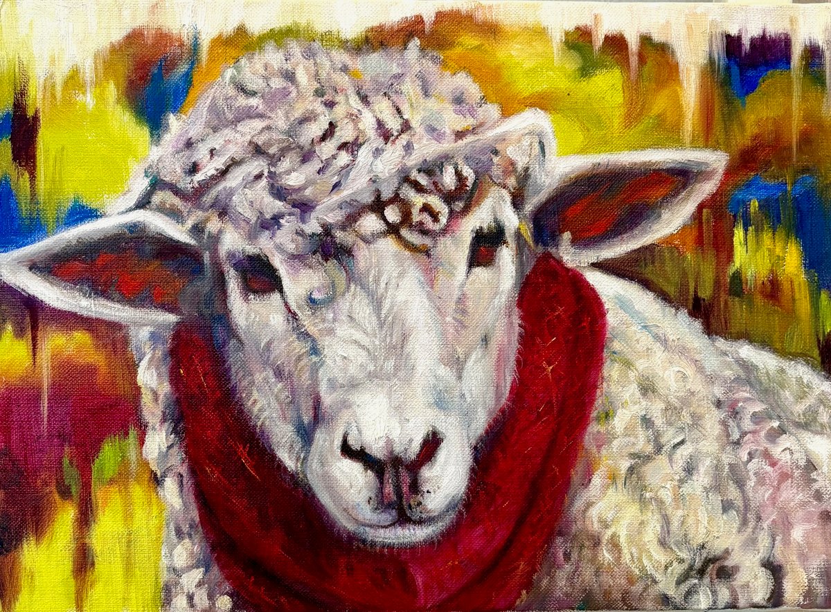 マフラー」 油彩 F4 | nuancebeans