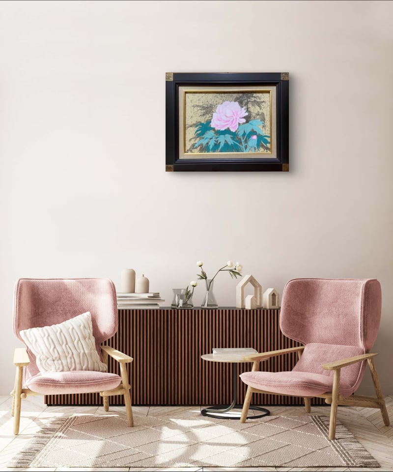 牡丹 F4号 日本画 石田美智恵 | nuancebeans