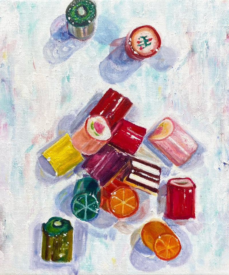 油彩画 「ame」 | nuancebeans