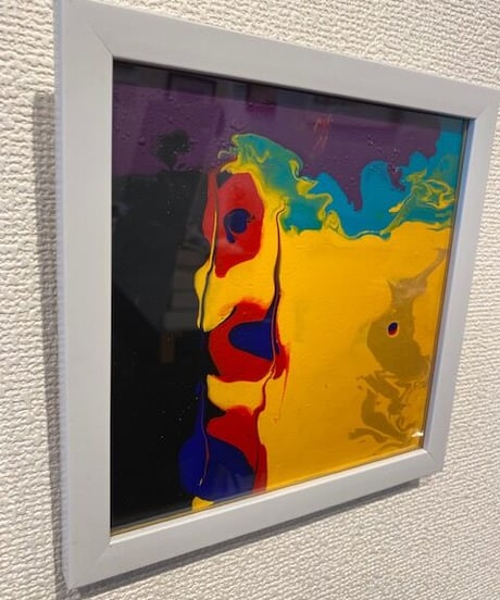 流し込み抽象アート　　森田和昌