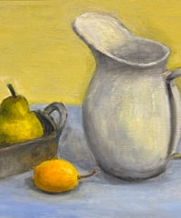 追記サイン入りました！ 油彩画 『ミカンのある静物』 森田和昌