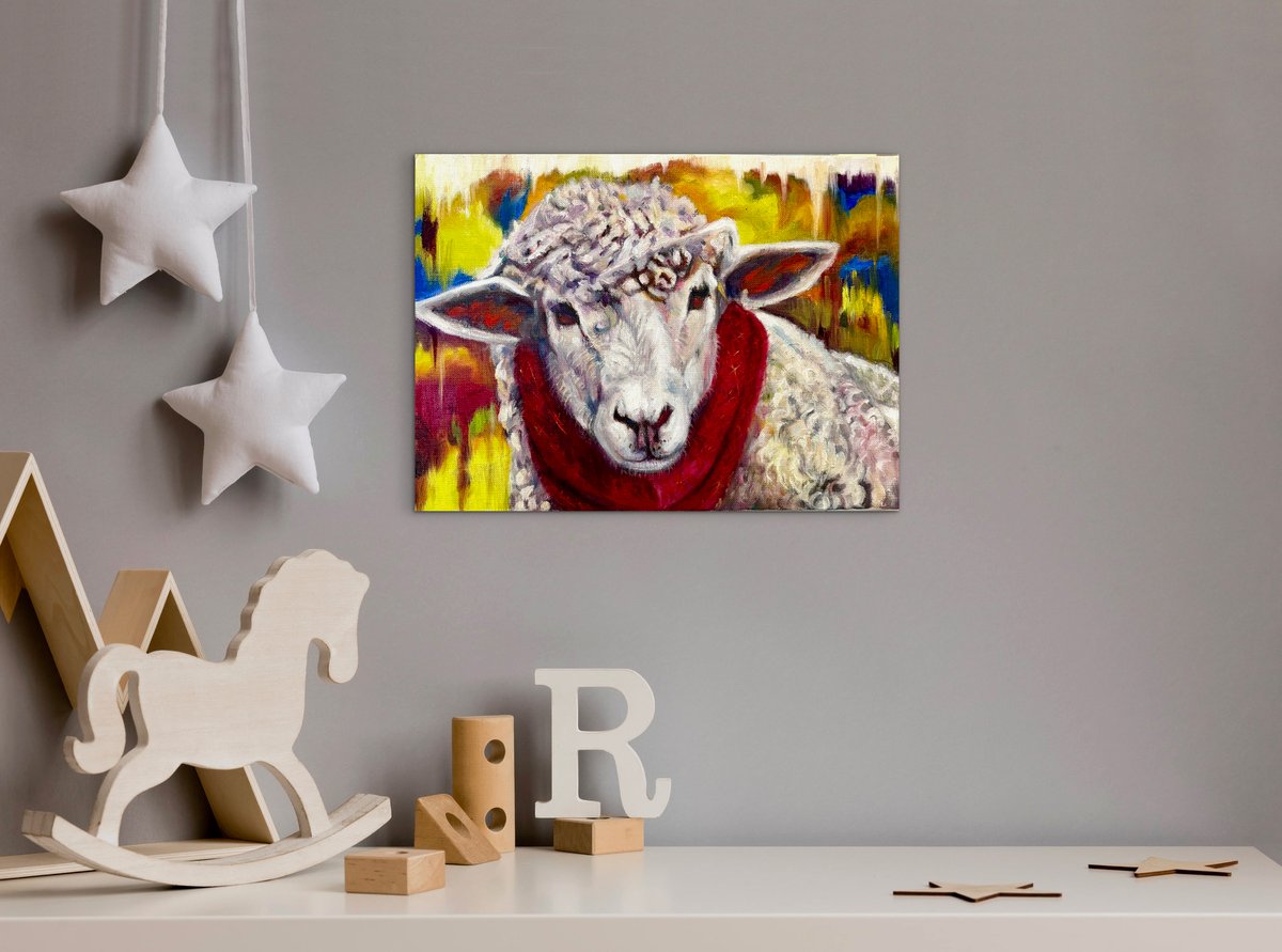 マフラー」 油彩 F4 | nuancebeans