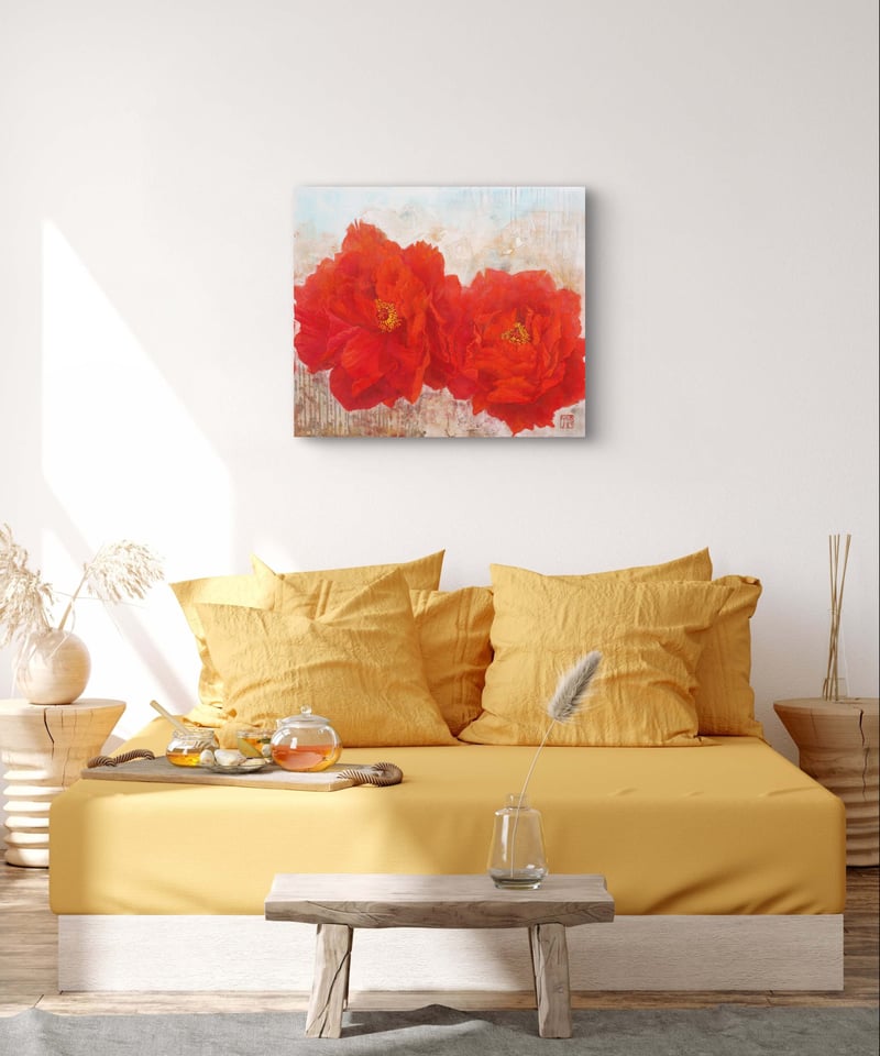 友禅画F10 複製画F10号(額無し) 橋本関雪 全4種 マイクロファイバー製