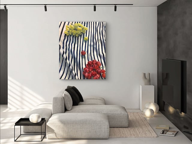 油彩画 『葡萄』 