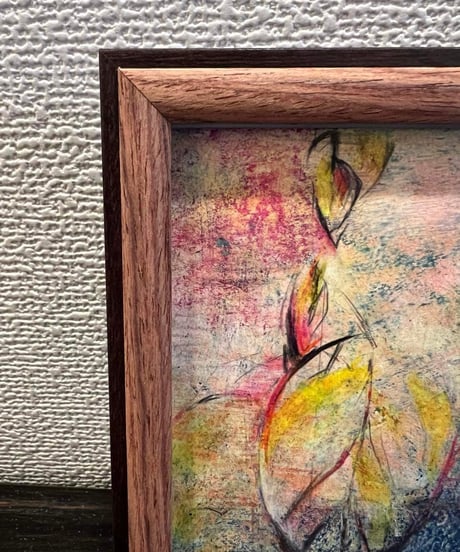 「枯れ葉」色鉛筆画　加藤あみな