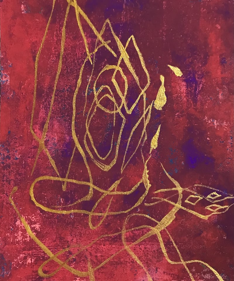 アクリル抽象画 アクリル抽象画「雨あがり」 | art unit mikka