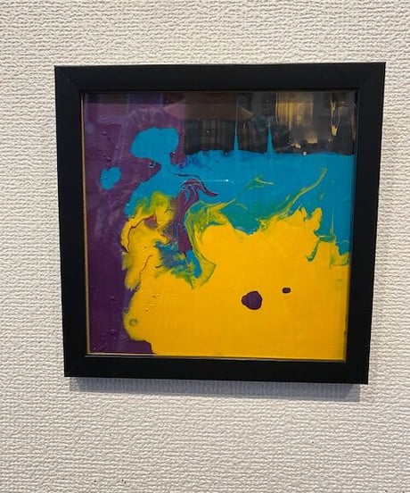 流し込み抽象アート４　　森田和昌