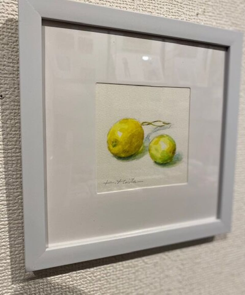 檸檬 レモン 果物 果実 静物画 水彩画 アート 絵画 美術 芸術 壁掛け飾り il_1080xN.2348687908_ts0m.jpg