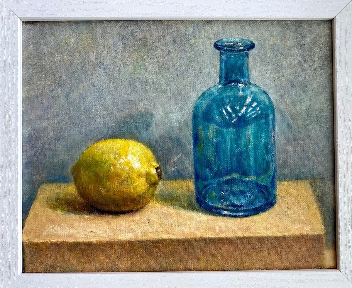 油彩画 『檸檬と瓶』 森田和昌 | nuancebeans
