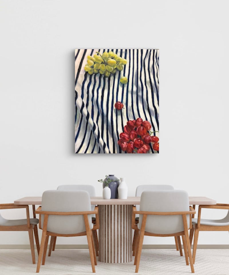 油彩画 『葡萄』 