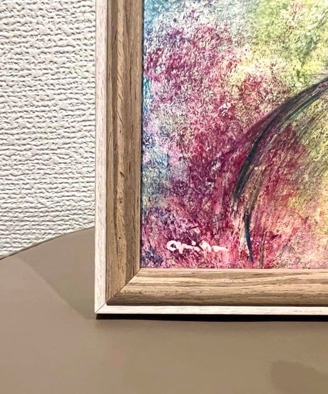 「みつめる」色鉛筆画　加藤あみな