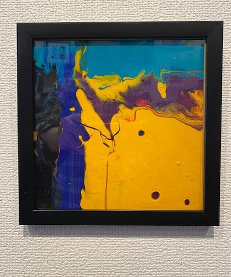 流し込み抽象アート　３　森田和昌