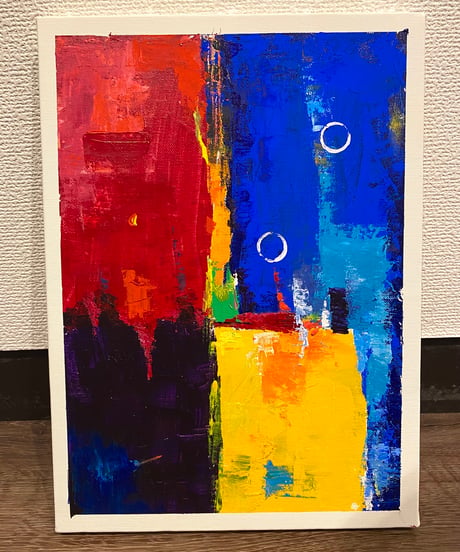 色遊び抽象画　F4