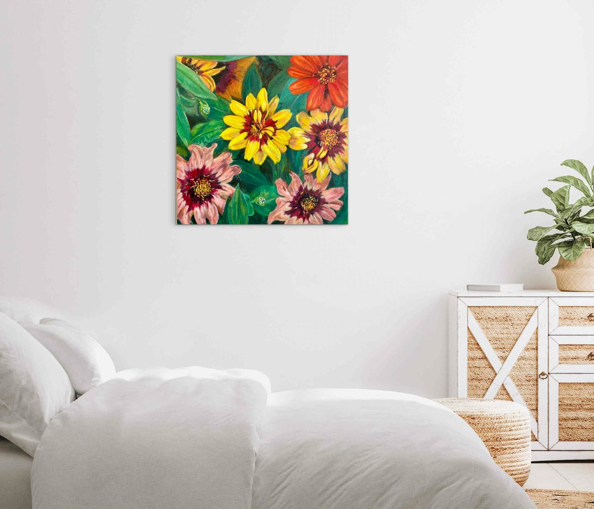 油絵 花花 F6 | nuancebeans