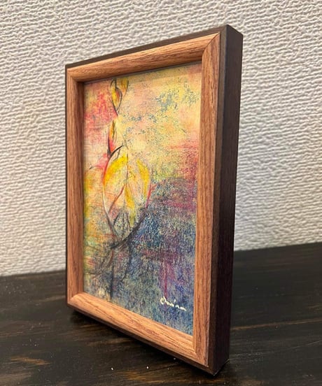 「枯れ葉」色鉛筆画　加藤あみな