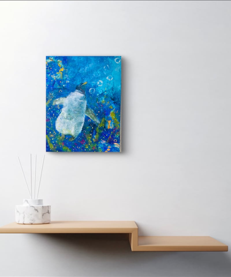 砂絵 ペンギン 絵画 アート作品 369a7f112e0e46810ba2881a839d7d