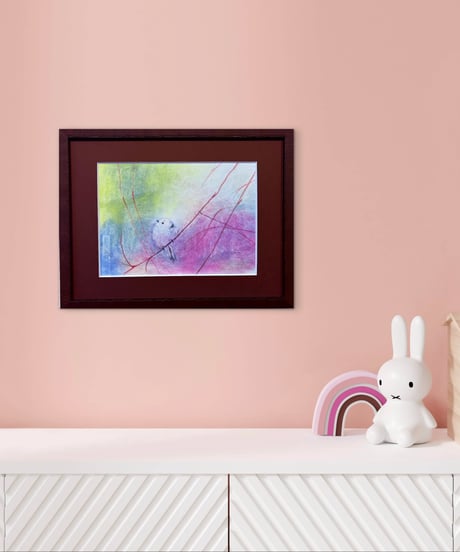 色鉛筆画　加藤あみな　A4  哀愁