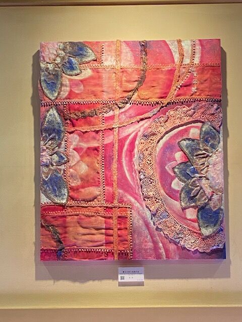 抽象画　絵画　作品名　おおいなるもの 抽象画☆Pillar of Light－躍動する愛のエネルギー☆アクリル画