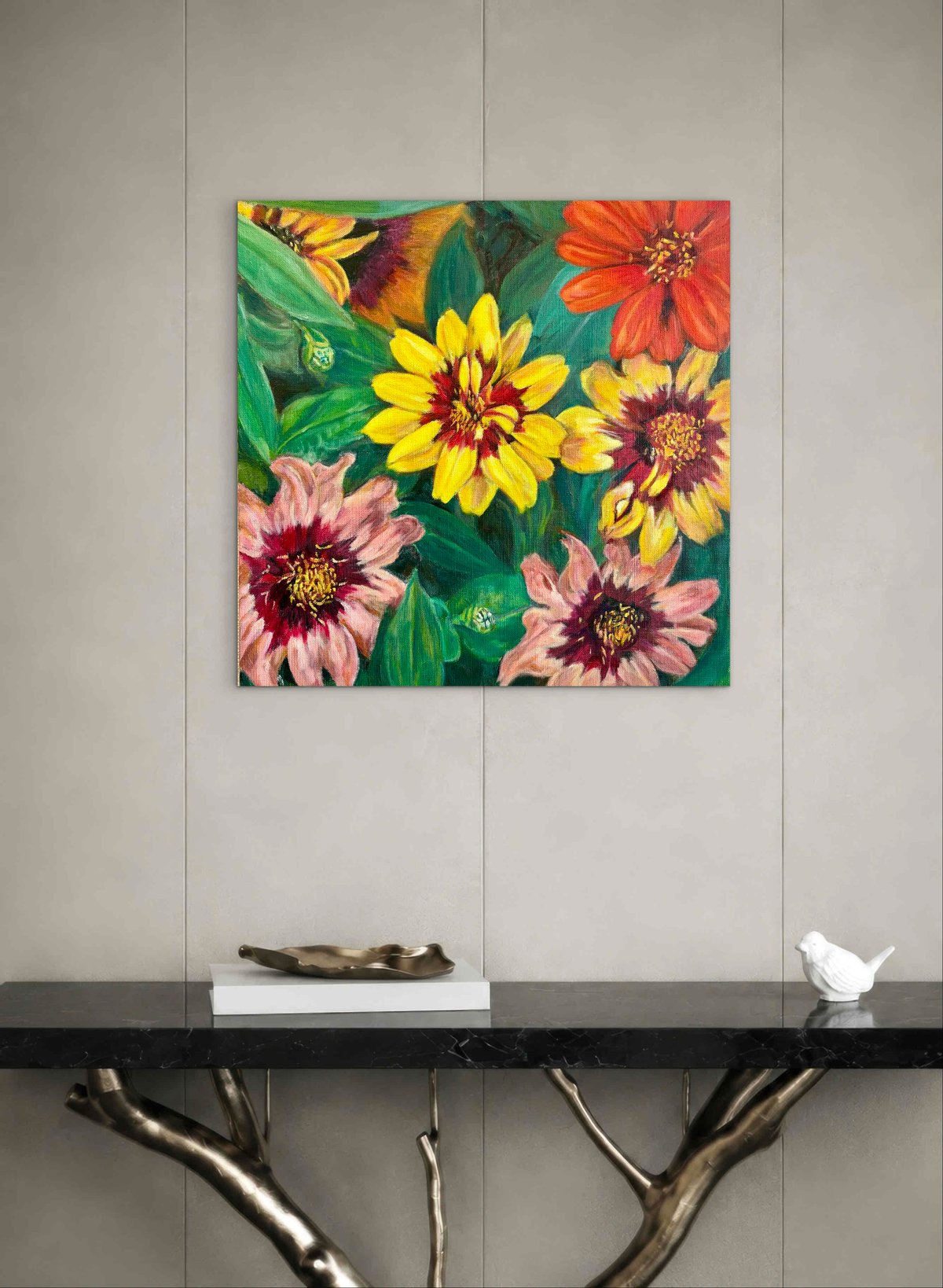 油絵 花花 F6 | nuancebeans