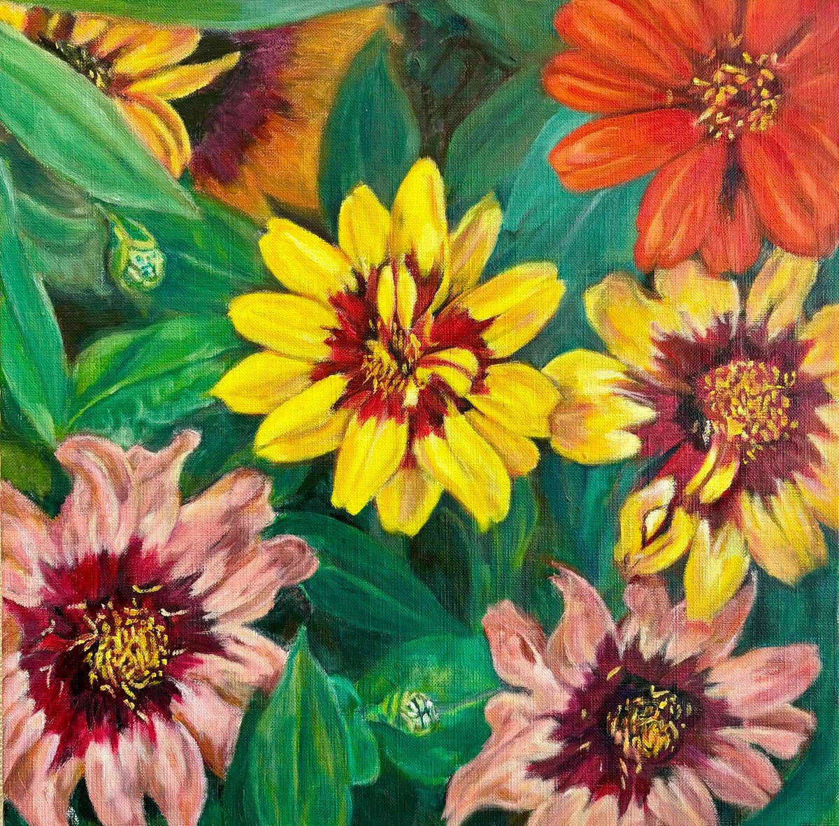 油絵 花花 F6 | nuancebeans