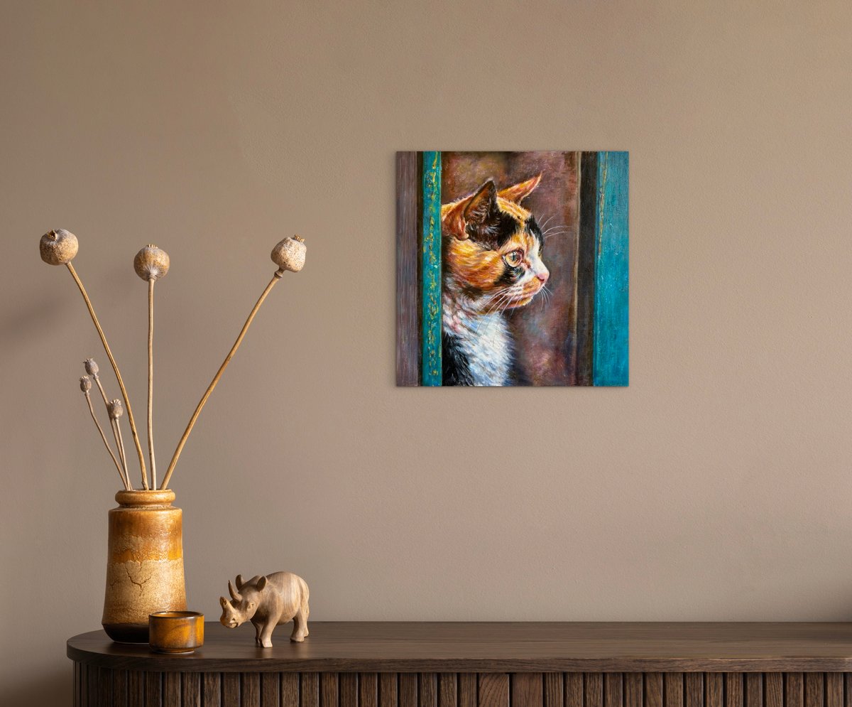 猫」 油彩 森田和昌 | nuancebeans