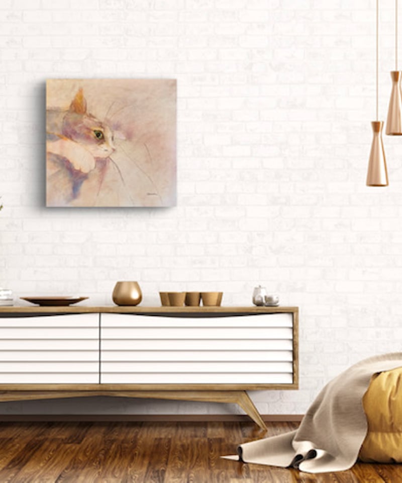 箱入り猫 鉛筆画 鉛筆画 箱入り猫