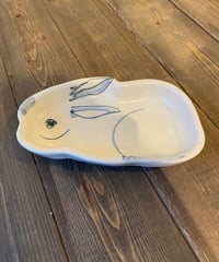 うさぎの向付　向坂典子