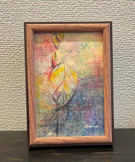 「枯れ葉」色鉛筆画　加藤あみな