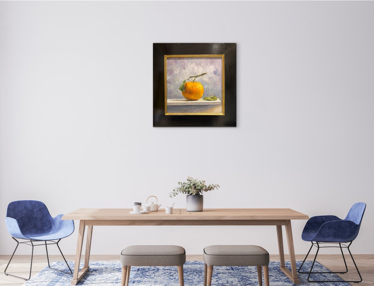 みかん　蜜柑 美術品　額装　油彩 絵画 油絵 サイズ約57.5×38×5cm 楽天市場】絵画 森本光子 水彩画 『みかん』 果物 静物 明るい 一点物