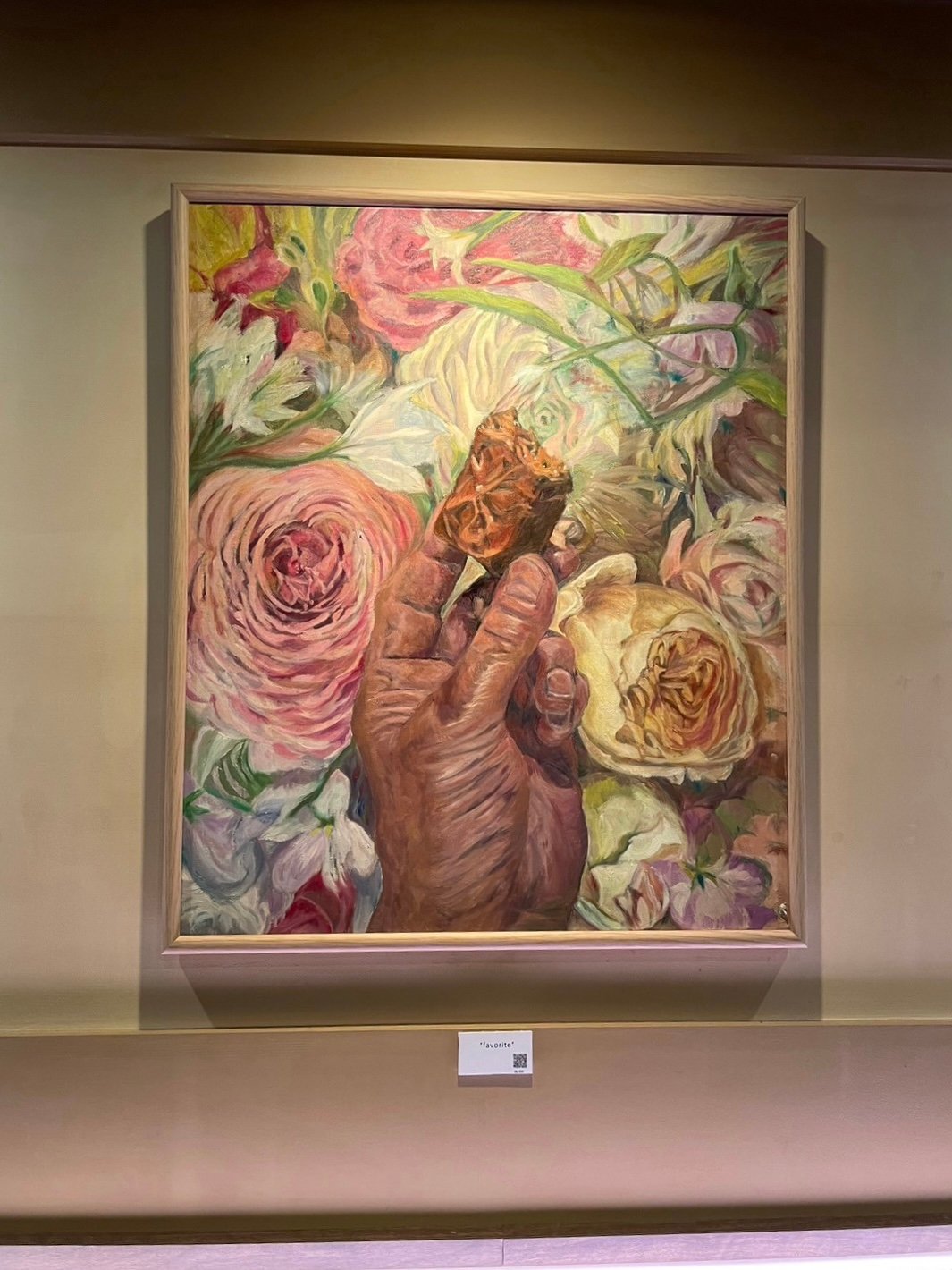 38×46㎝「シャンデリア　B」油彩・原画・F8 原画「シャンデリア B」F8・油彩（原画「シャンデリア」F8・油彩