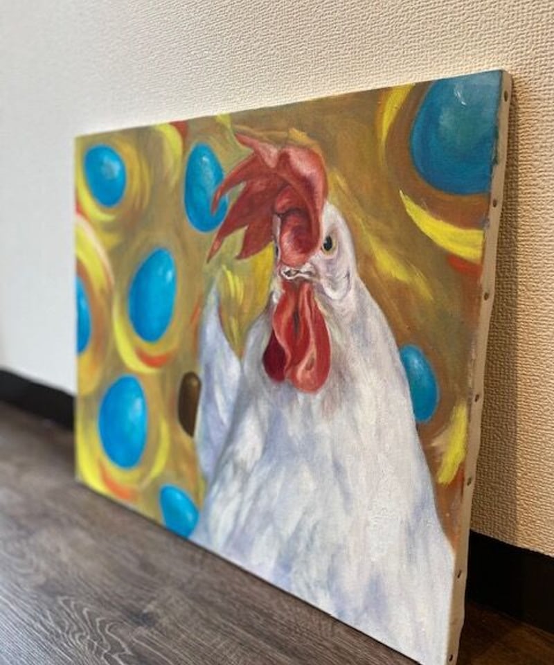 青い卵』 油彩 | nuancebeans