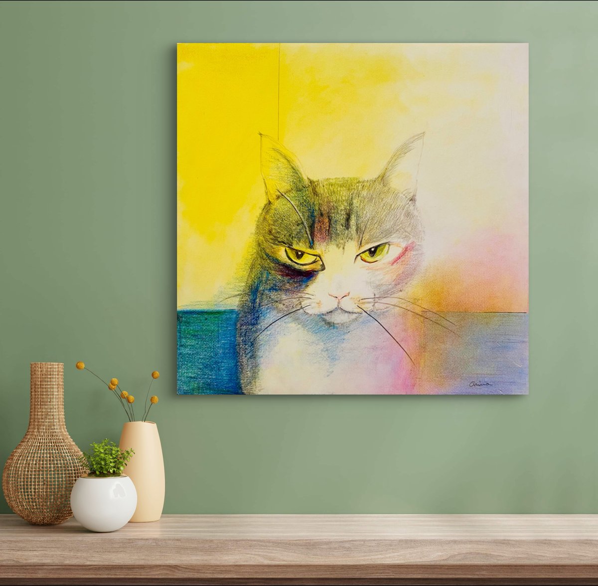 すず 色鉛筆画 加藤あみな | nuancebeans