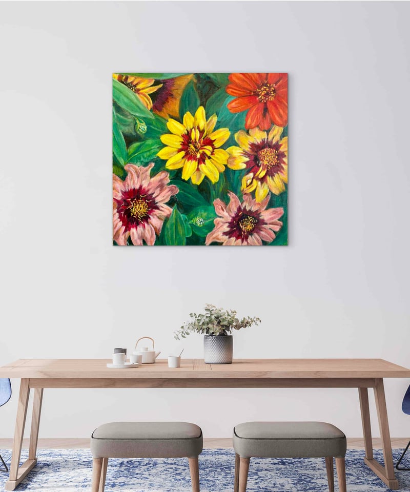 油絵 花花 F6 | nuancebeans
