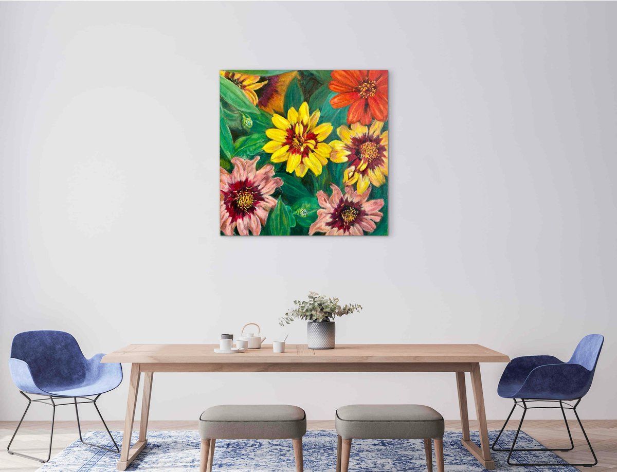 油絵 花花 F6 | nuancebeans