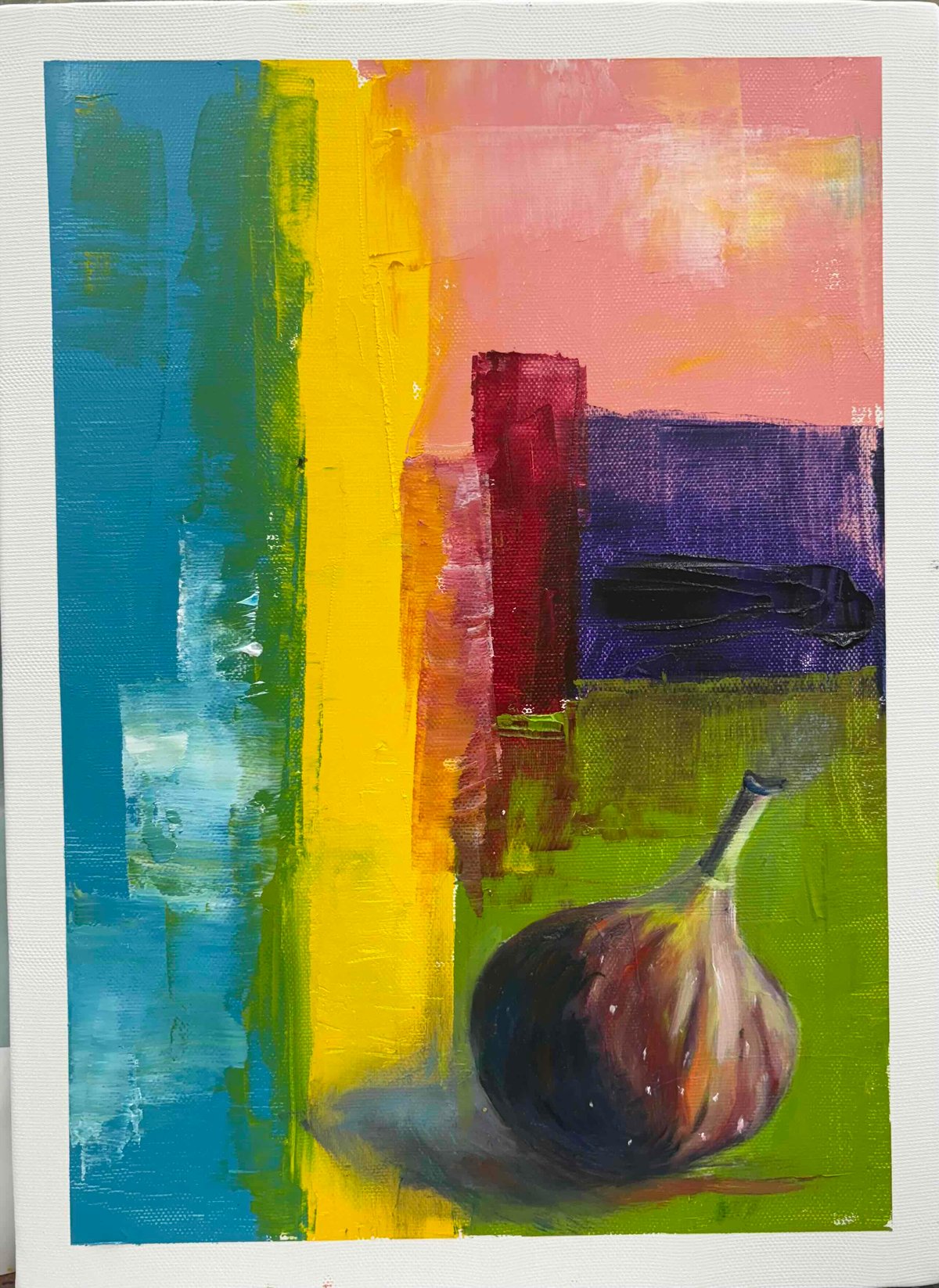 女性とコザクラインコ F4 油彩画 絵画 油絵 「CORO」 F4 | nuancebeans