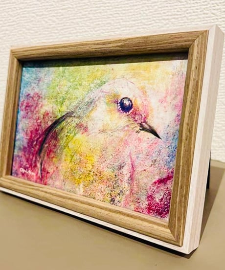 「みつめる」色鉛筆画　加藤あみな