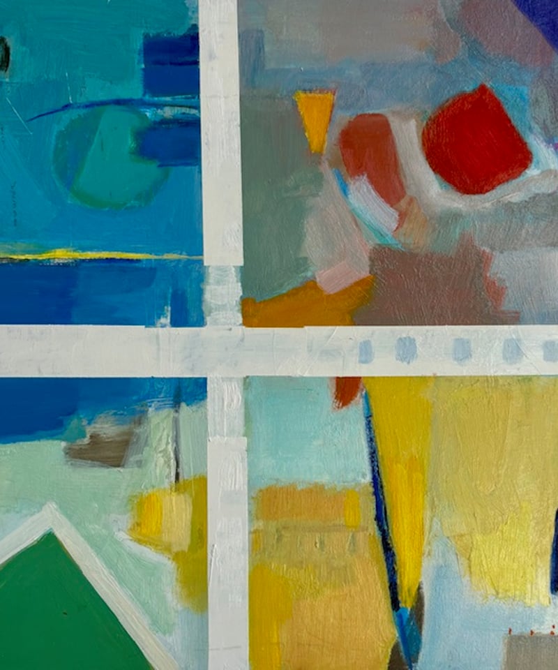 油絵抽象画 入江英三4 | nuancebeans