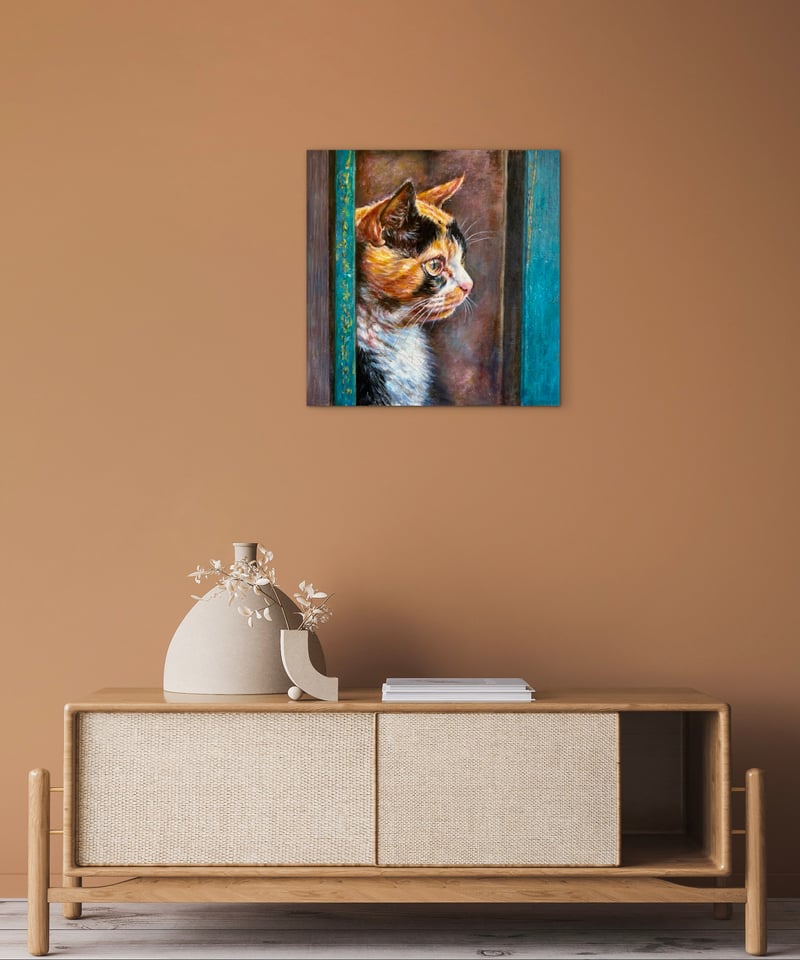 猫」 油彩 森田和昌 | nuancebeans