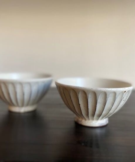 粉引きしのぎ茶碗