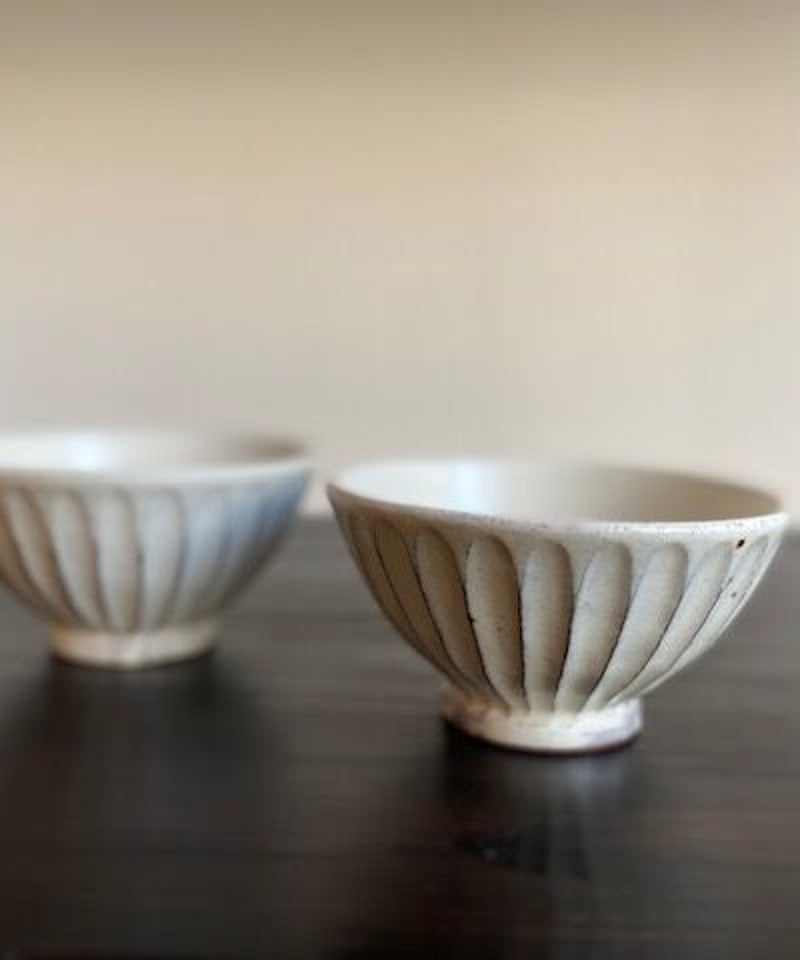 粉引吸出し茶碗　5個 辻村 塊】粉引汲出 – うつわ御結