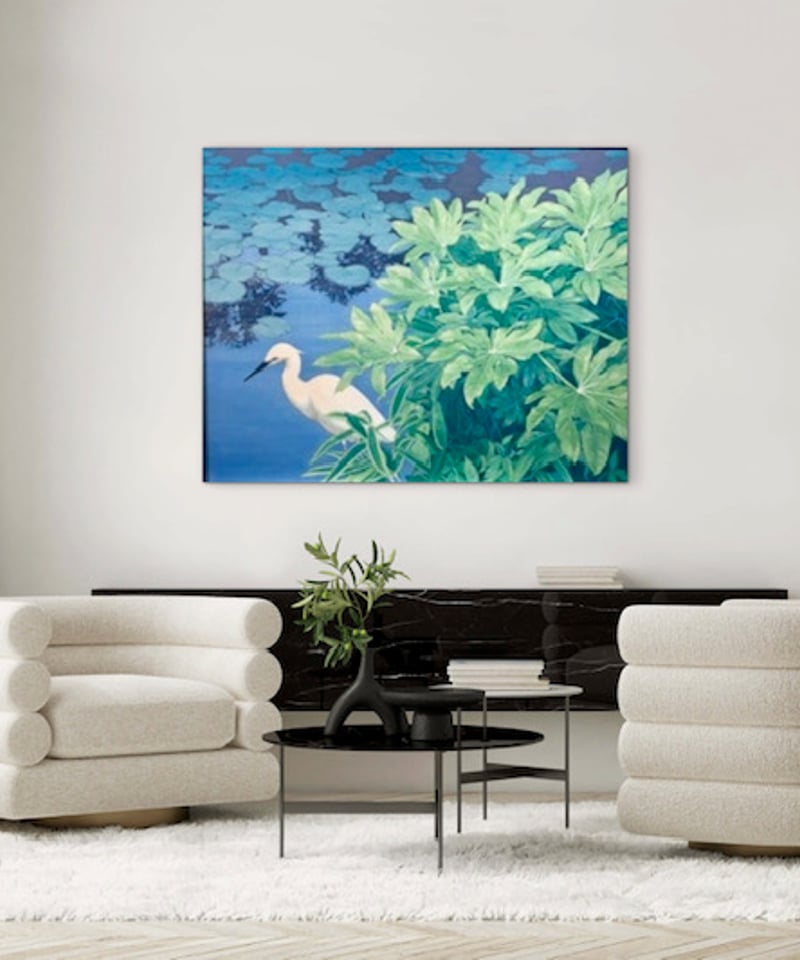 水辺の風景 日本画 石田美智恵 F40 | nuancebeans