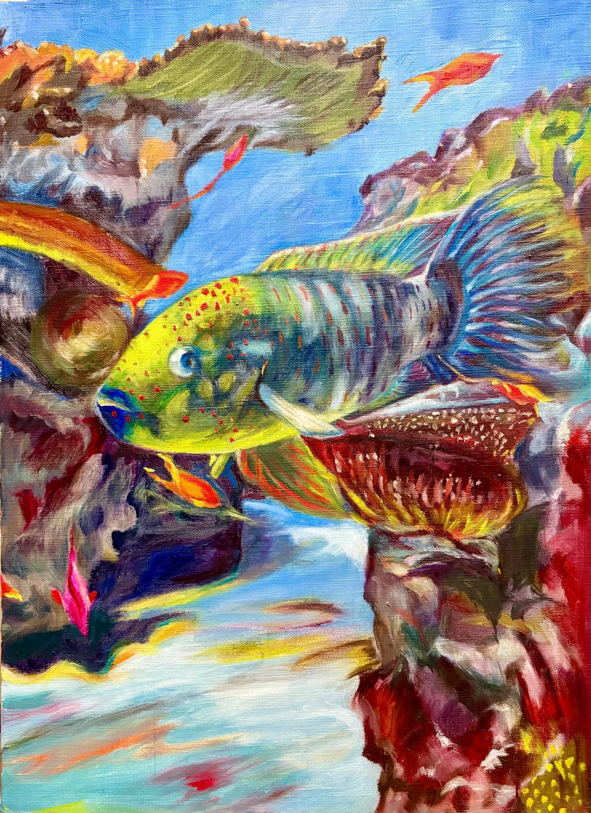 油絵 「何？」P8 | nuancebeans