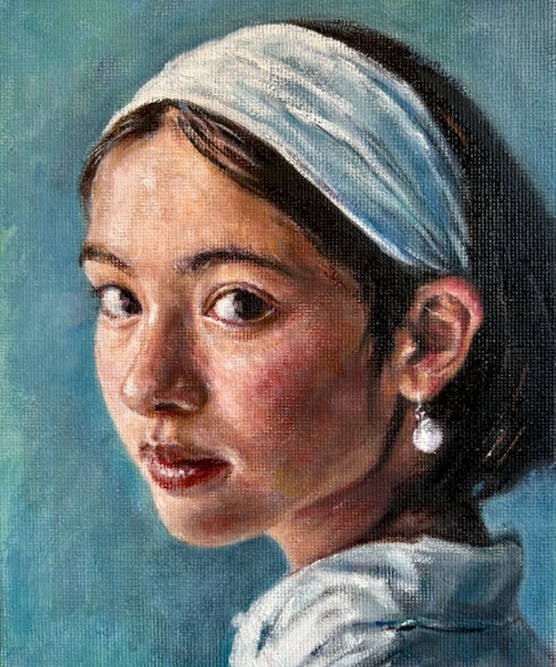 現代アート 油彩画 人物像 人物画 森田和昌 油彩 | nuancebeans