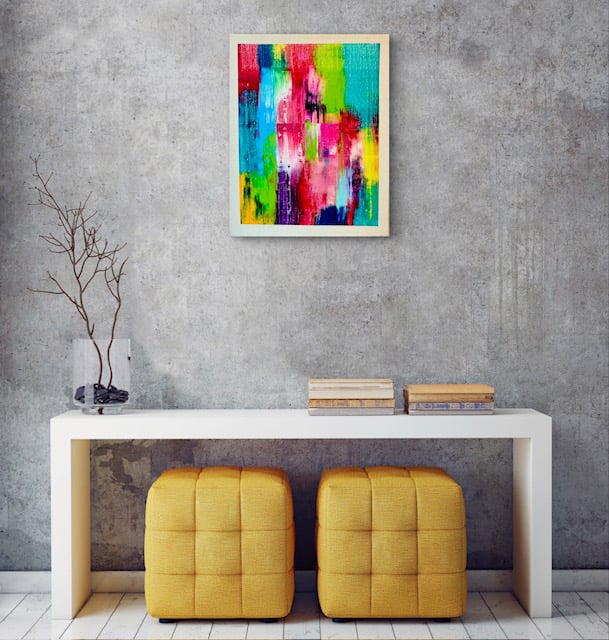 油絵ーf3 抽象 油絵 F3 | nuancebeans