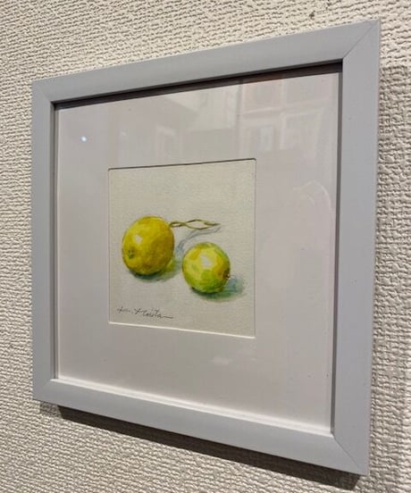 『檸檬』　透明水彩画アート　森田和昌