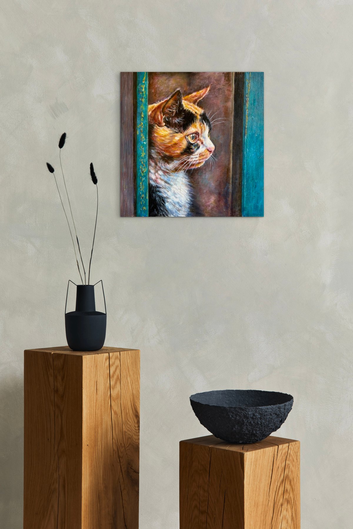 猫」 油彩 森田和昌 | nuancebeans