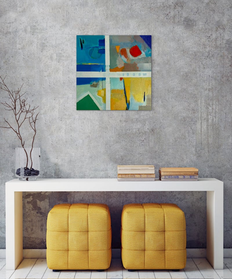 油絵抽象画 入江英三4 | nuancebeans